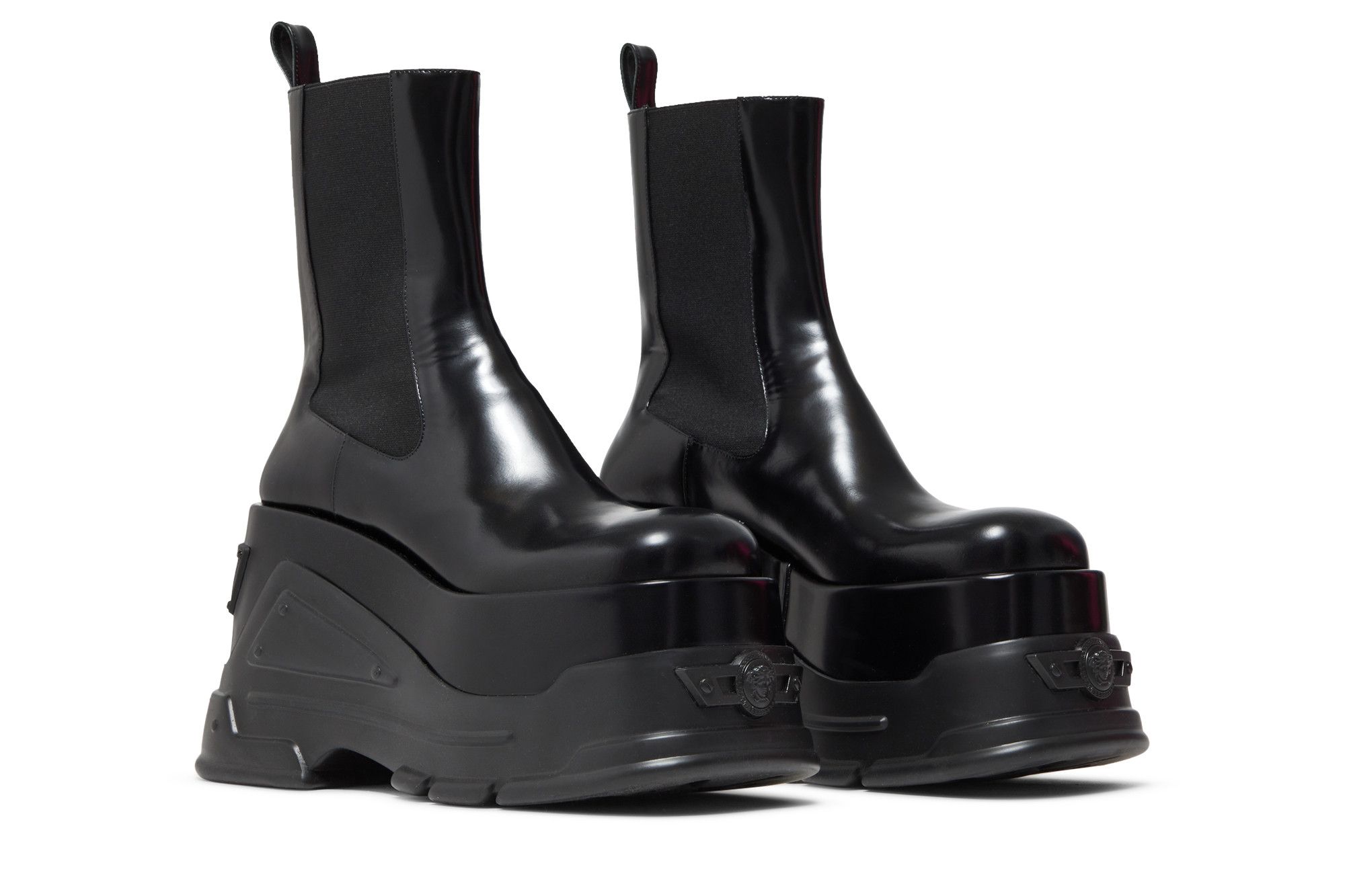Cheap (W) But Versace Kulit Platform 'Hitam' 1008871-DVT51-1B000