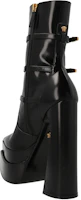 Shop 范思哲 VERSACE 皮革 厚底搭扣 短靴 16公分 女款 黑色