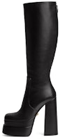 (Women) Versace Leather Platform Knee High Boots 'Black' 1003876-DVT2P_1B00V (Women) Versace Leather Platform Knee High Boots 'Black' 1003876-DVT2P_1B00V