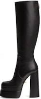(Women) Versace Leather Platform Knee High Boots 'Black' 1003876-DVT2P_1B00V (Women) Versace Leather Platform Knee High Boots 'Black' 1003876-DVT2P_1B00V