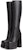 (Women) Versace Leather Platform Knee High Boots 'Black' 1003876-DVT2P_1B00V