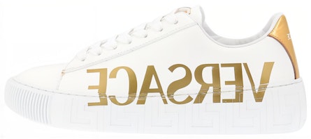 (Women) Versace Leather Platform Low-Top 'White Gold' 1004184-1A06574_2W110 (Women) Versace Leather Platform Low-Top 'White Gold' 1004184-1A06574_2W110