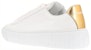 (W) Versace Kulit Platform Rendah 'Putih Emas' 1004184-1A06574_2W110