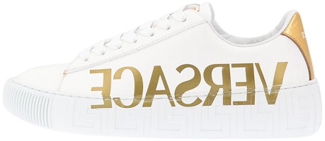 (Women) Versace Leather Platform Low-Top 'White Gold' 1004184-1A06574_2W110 (Women) Versace Leather Platform Low-Top 'White Gold' 1004184-1A06574_2W110
