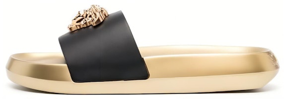 (Women) Versace Leather Platform Slide 'Black Gold' 1011715DV46G1B00V (Women) Versace Leather Platform Slide 'Black Gold' 1011715DV46G1B00V