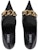 (Women) Versace Leather Pointed-Toe Chain-Embellished Block Heel 'Black' 1003733-DVT2P_1B00V