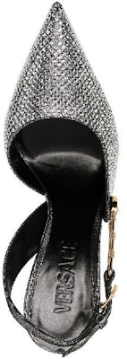 (W) Versace Slingback Stiletto Kulit Hujung Runcing 'Perak' DST561P-1A02768_1E01V Lookbook (W) Versace Slingback Stiletto Kulit Hujung Runcing 'Perak' DST561P-1A02768_1E01V