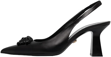 (Women) Versace Leather Pointed Toe Sandals 'Black' 1002388-DVT2P_1B090 (Women) Versace Leather Pointed Toe Sandals 'Black' 1002388-DVT2P_1B090