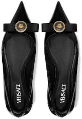 (W) Versace Mocassini in Pelle a Punta ''Neri'' 1013456-1A08983_1B00V Shop (W) Versace Mocassini in Pelle a Punta ''Neri'' 1013456-1A08983_1B00V