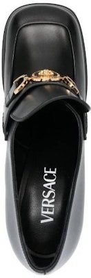 (W) Versace Kulit Slip-On Hujung Bulat Hitam 'Tumit Blok' 1010175-DVT2P_1B00V Lookbook (W) Versace Kulit Slip-On Hujung Bulat Hitam 'Tumit Blok' 1010175-DVT2P_1B00V
