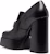 (W) Versace Kulit Slip-On Hujung Bulat Hitam 'Tumit Blok' 1010175-DVT2P_1B00V