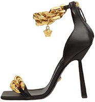 (Women) Versace Leather Sandal 'Black' DST568P-DNA32_KVO41 (Women) Versace Leather Sandal 'Black' DST568P-DNA32_KVO41