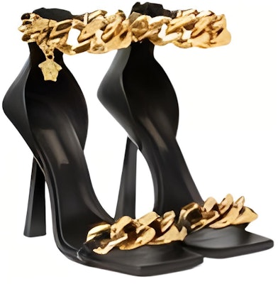 VERSACE 范思哲 皮革涼鞋 女款 黑色 Lookbook VERSACE 范思哲 皮革涼鞋 女款 黑色