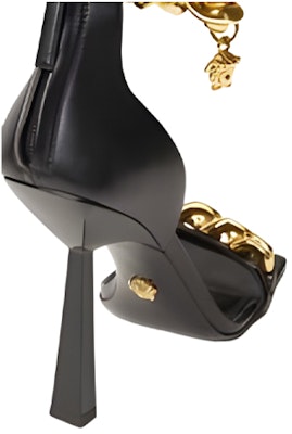 VERSACE 范思哲 皮革涼鞋 女款 黑色 Shop VERSACE 范思哲 皮革涼鞋 女款 黑色