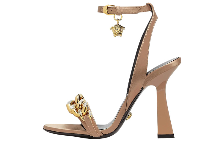 (W) Versace Leather Slide 'Nude'