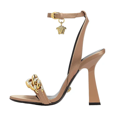 (W) Versace Leather Slide 'Nude'