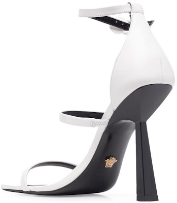 (Women) Versace Leather Stiletto Buckle Sandal 'Black and White' 1004674-1A03425-1W040 Shop (Women) Versace Leather Stiletto Buckle Sandal 'Black and White' 1004674-1A03425-1W040