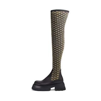 (W) Versace Leonidas High Top 'Black'