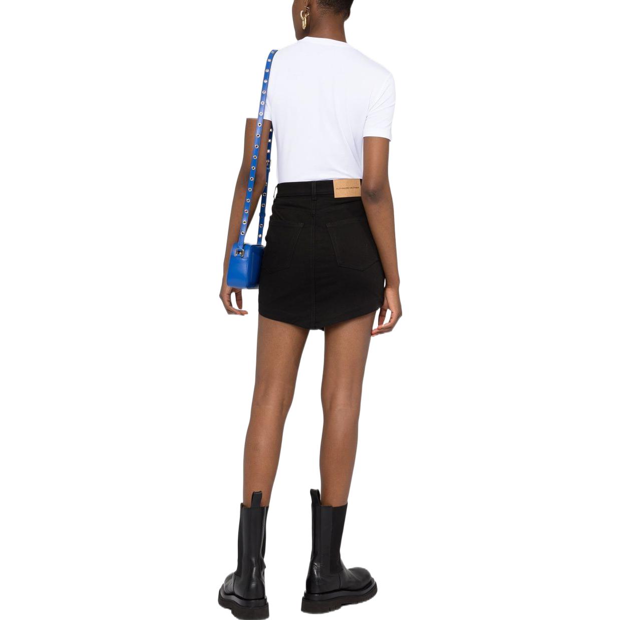 (Women) VERSACE Letter Crystal Embellished Casual Crewneck T-Shirt White (FW22) . 1006307-1A00769-2W070 圖 4