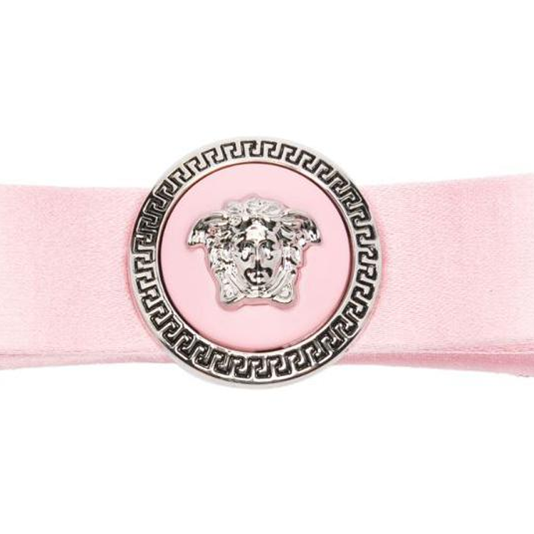 Shop (W) ヴェルサーチ ロゴデザイン ピンク ビスコース ヘアクリップ 10122561A10854