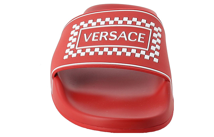(W) Versace Logo Flat 'Fashion Slide Red' 圖 3