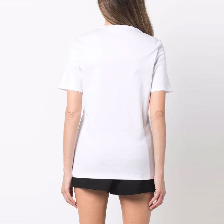 (Women) Versace Logo Print Crew Neck Short Sleeve T-Shirt Women White SS22 1004153-1A02991-2W070 圖 5