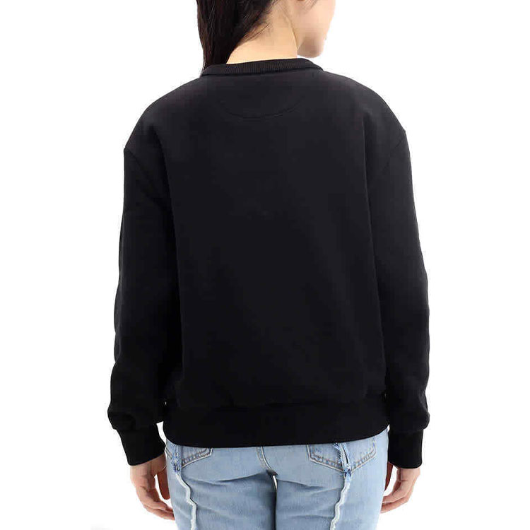 (Women) VERSACE Logo Print Crewneck Long Sleeve Sweatshirt Women’s Black. 1004132-1A01174-1B000 圖 4