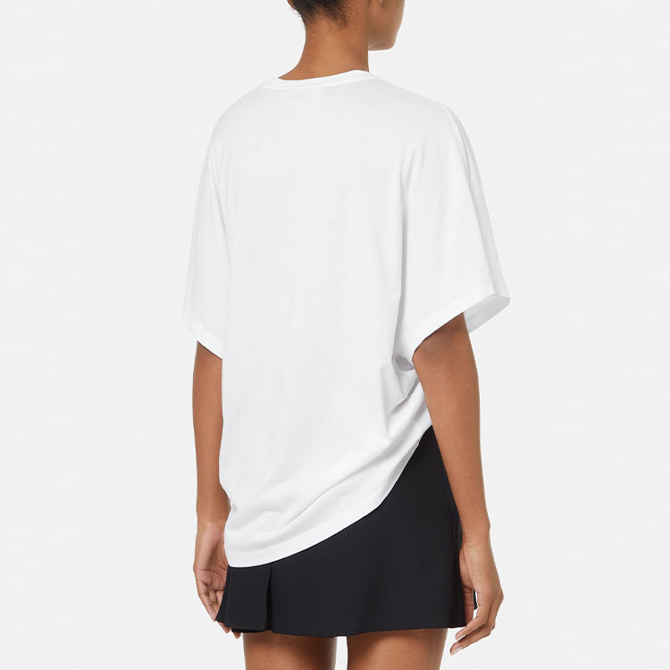 (Women) VERSACE Logo Print Crewneck Short Sleeve T-Shirt SS22  White 1004163-1A00769-2W020 圖 5