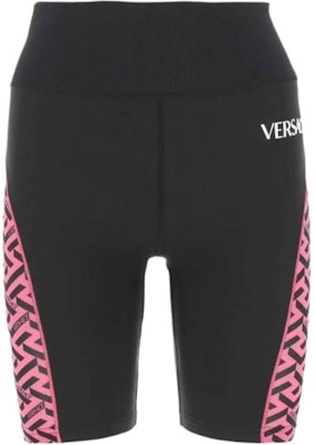 (W) ヴェルサーチ ロゴプリント ハイウエスト スリムフィット カジュアルショーツ レディース 1002082-1A01621-5P540 Buy (W) ヴェルサーチ ロゴプリント ハイウエスト スリムフィット カジュアルショーツ レディース 1002082-1A01621-5P540