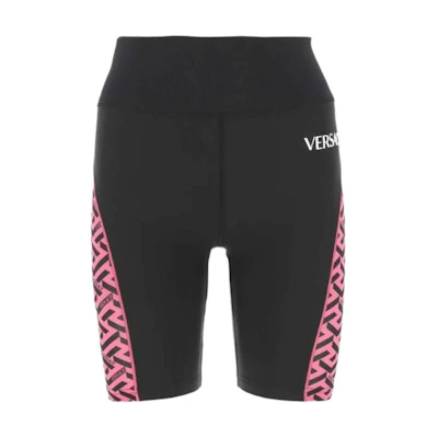 (Women) VERSACE Logo Print High-Waisted Slim Fit Casual Shorts Women’s. 1002082-1A01621-5P540