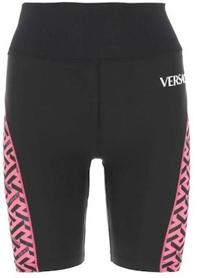 (W) ヴェルサーチ ロゴプリント ハイウエスト スリムフィット カジュアルショーツ レディース 1002082-1A01621-5P540 Order (W) ヴェルサーチ ロゴプリント ハイウエスト スリムフィット カジュアルショーツ レディース 1002082-1A01621-5P540