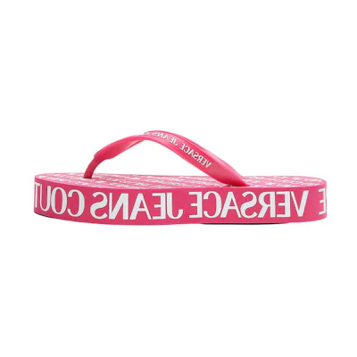 (W) Versace Logo Rubber Slide 'Pink'