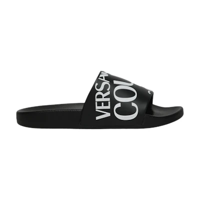(W) Versace Logo Slide 'Black White'