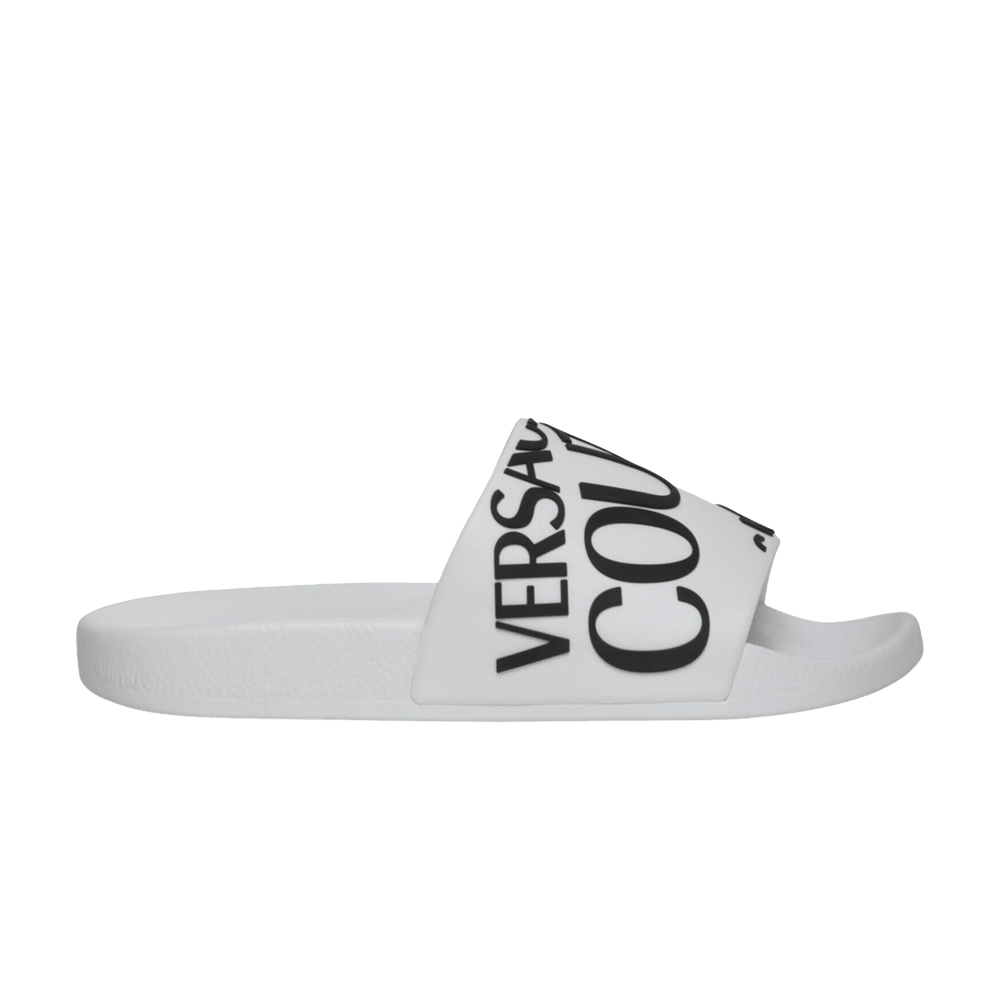 (Women) Versace Logo Slide 'White Black' 72VA3SQ1-71352-003