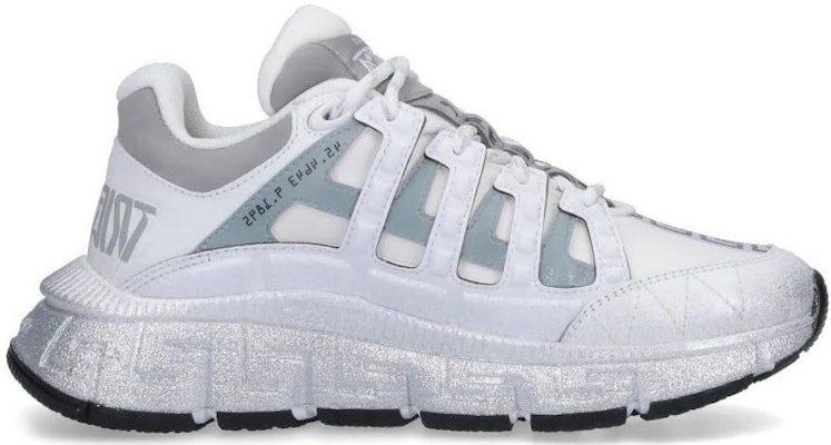 (W) ヴェルサーチ 白銀 ローカット レースアップ 1004182-1A08159_2W270 Order (W) ヴェルサーチ 白銀 ローカット レースアップ 1004182-1A08159_2W270