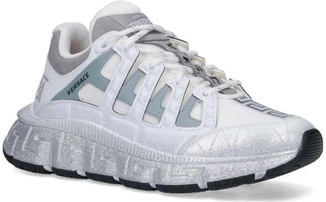 (W) ヴェルサーチ 白銀 ローカット レースアップ 1004182-1A08159_2W270 Shop (W) ヴェルサーチ 白銀 ローカット レースアップ 1004182-1A08159_2W270