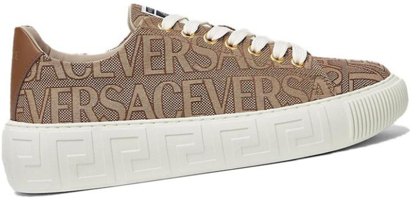 (Women) Versace Low Top Lace-Up 'White Brown' 1004184-1A07977_2N24V Order (Women) Versace Low Top Lace-Up 'White Brown' 1004184-1A07977_2N24V