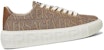 (W) Versace Kasut Low Top Berlapik Tali 'Putih Coklat' 1004184-1A07977_2N24V
