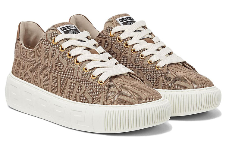 Lookbook (W) Versace Low Top Schnürschuhe ''Weiß Braun'' 1004184-1A07977_2N24V