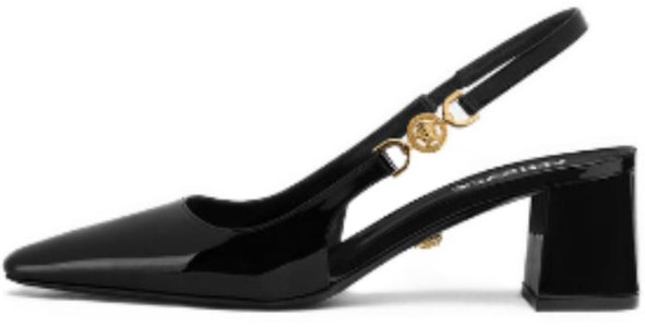 (W) Versace Medusa '95 Tacones Puntudos Hebilla 'Cuero Negro' 1013740-D2VE_1B00V Buy (W) Versace Medusa '95 Tacones Puntudos Hebilla 'Cuero Negro' 1013740-D2VE_1B00V