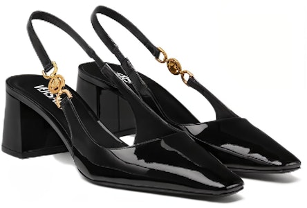 (W) Versace Medusa '95 Tacones Puntudos Hebilla 'Cuero Negro' 1013740-D2VE_1B00V Lookbook (W) Versace Medusa '95 Tacones Puntudos Hebilla 'Cuero Negro' 1013740-D2VE_1B00V