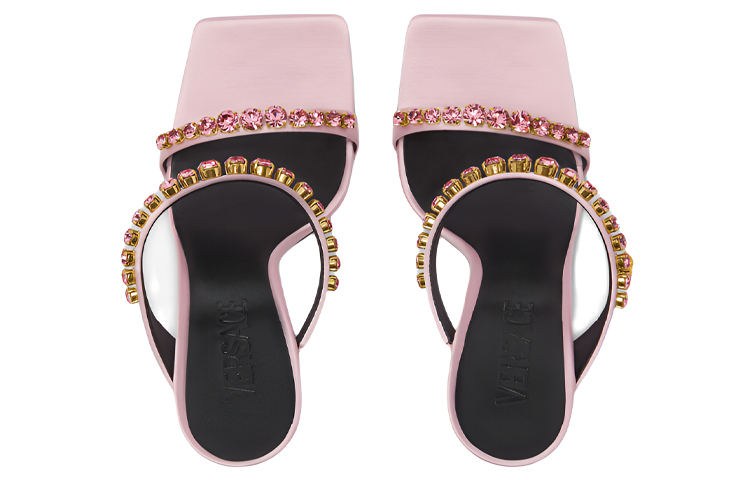 (W) Versace Medusa 'Pink Rhinestone Mule' 圖 3