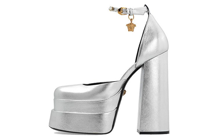(Women) Versace Medusa Aevitas Platform 'Silver' 1002005-1A04280_1E01V
