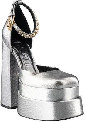 (Women) Versace Medusa Aevitas Platform Pumps 'Grey Satin' 1002005-1A04204_1E42V Lookbook (Women) Versace Medusa Aevitas Platform Pumps 'Grey Satin' 1002005-1A04204_1E42V