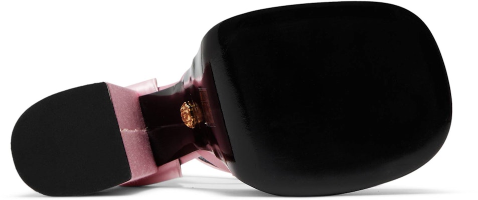 VERSACE 范思哲 Medusa Aevitas 緞面高跟芭比鞋 女款 粉色 Shop VERSACE 范思哲 Medusa Aevitas 緞面高跟芭比鞋 女款 粉色