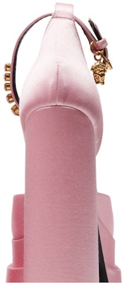 VERSACE 范思哲 Medusa Aevitas 緞面高跟芭比鞋 女款 粉色 Sizing VERSACE 范思哲 Medusa Aevitas 緞面高跟芭比鞋 女款 粉色