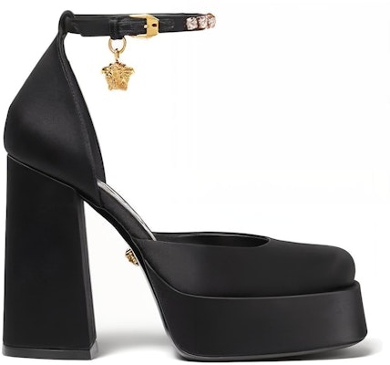 (Women) Versace Medusa Aevitas Platform Pumps Black Gold 1007718-DRA67_1B00V Order (Women) Versace Medusa Aevitas Platform Pumps Black Gold 1007718-DRA67_1B00V