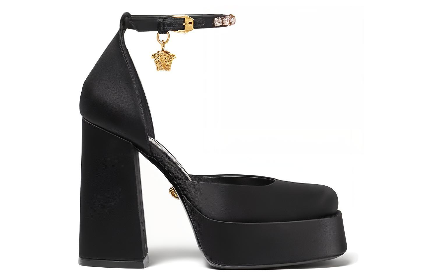 Order (W) 베르사체 메두사 아에비타스 플랫폼 펌프스 (블랙/골드) 1007718-DRA67_1B00V