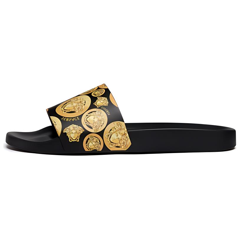 Buy (Women) Versace Medusa Amplified Slide 'Black Yellow Print' DSR610C-D59VG_5B000