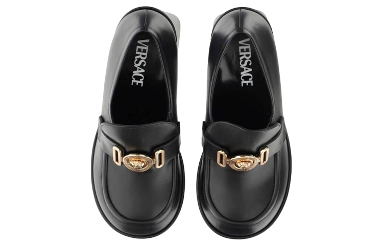 Lookbook (W) "Zapatos Plataforma Medusa Biggie 75mm de Versace en Cuero Negro" 1005850-DVT2P1_B00V